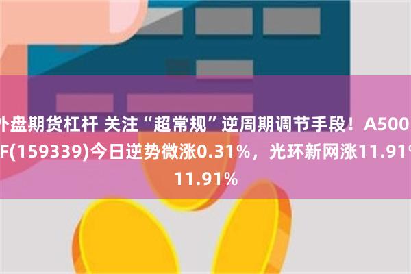 外盘期货杠杆 关注“超常规”逆周期调节手段！A500ETF(159339)今日逆势微涨0.31%，光环新网涨11.91%