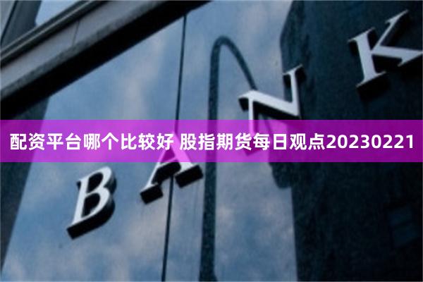 配资平台哪个比较好 股指期货每日观点20230221